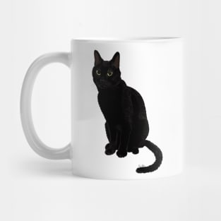 Black Cat Stare Down Mug